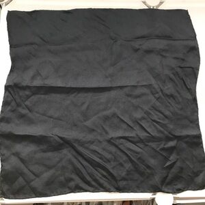 SILK SCARF BLACK SATIN SQUARE HANDKERCHIEF BANDANA